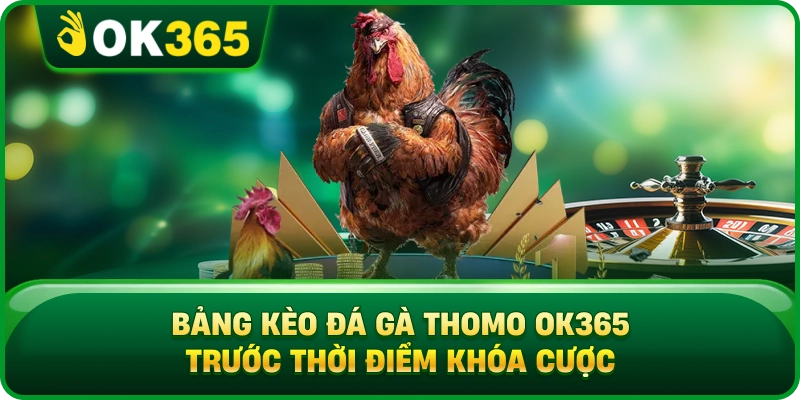 Bảng Kèo Đá Gà Thomo OK365 Trước Thời Điểm Khóa Cược