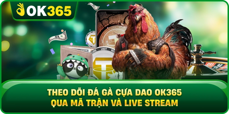 Theo Dõi Đá Gà Cựa Dao OK365 Qua Mã Trận Và Live Stream