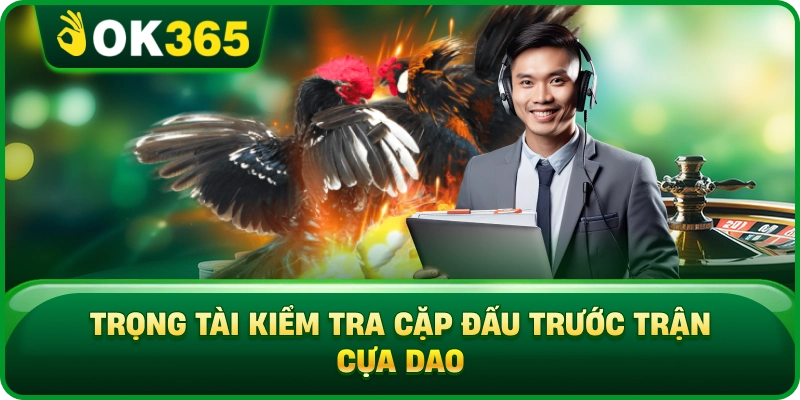 Trọng Tài Kiểm Tra Cặp Đấu Trước Trận Cựa Dao